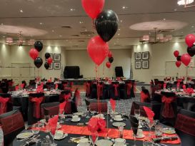 balloons and chair covers staverton park