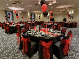 balloons and chair covers staverton park4