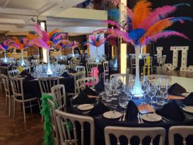 feather centrepieces Aspire Leeds